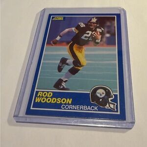 Rod Woodson RC Rookie 1989 Score Football Card Vintage Collectible